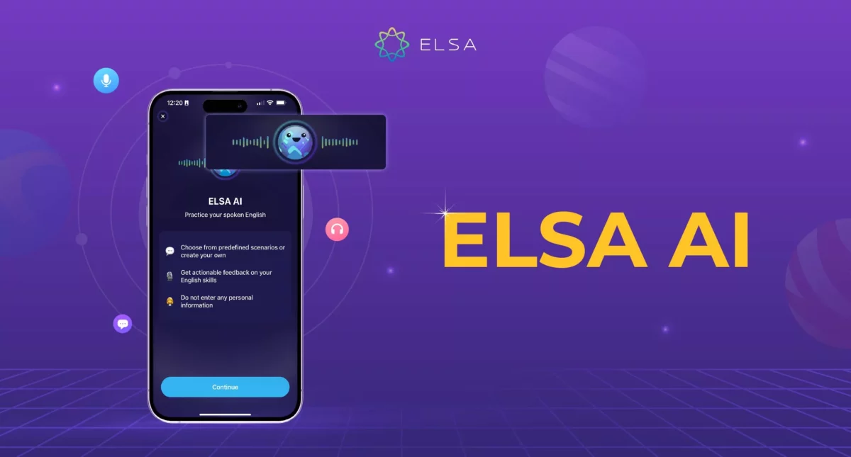 ELSA AI – Đối thoại tiếng Anh trực tiếp với AI