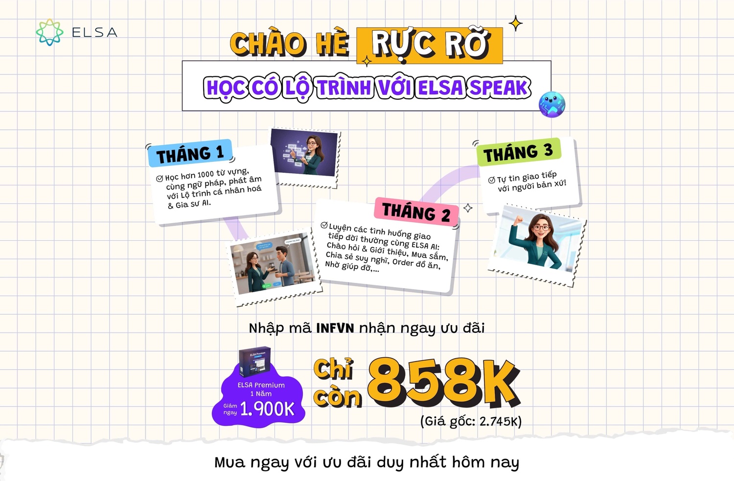 ELSA Premium 1 năm