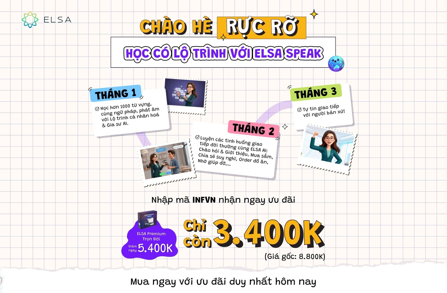 ELSA Premium trọn đời