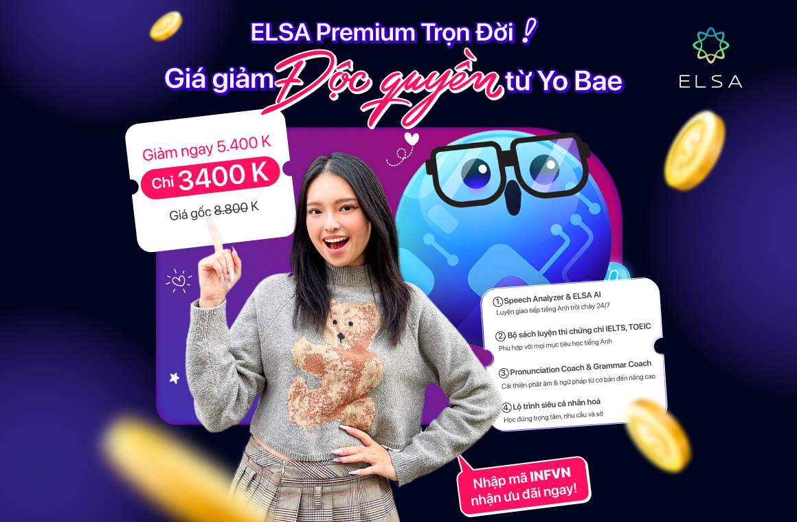 ELSA Premium trọn đời