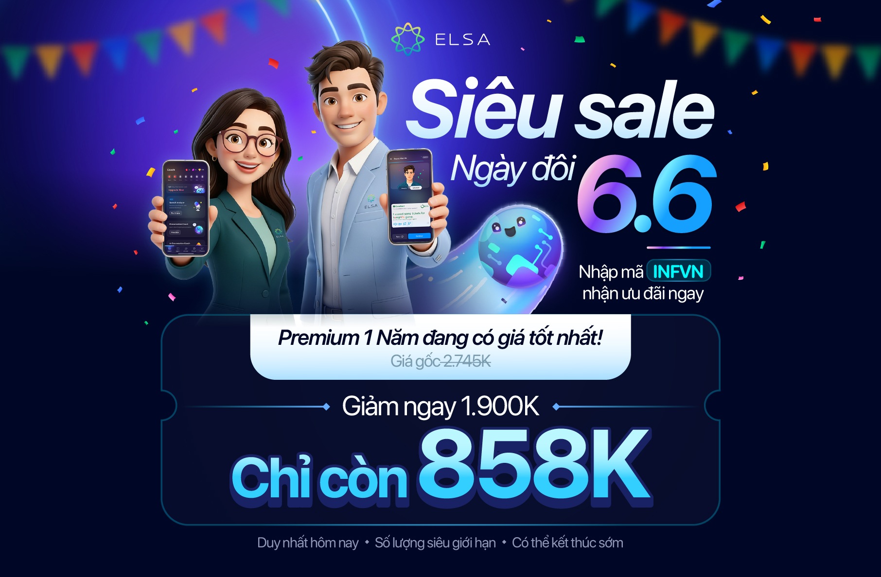 ELSA Premium 1 năm