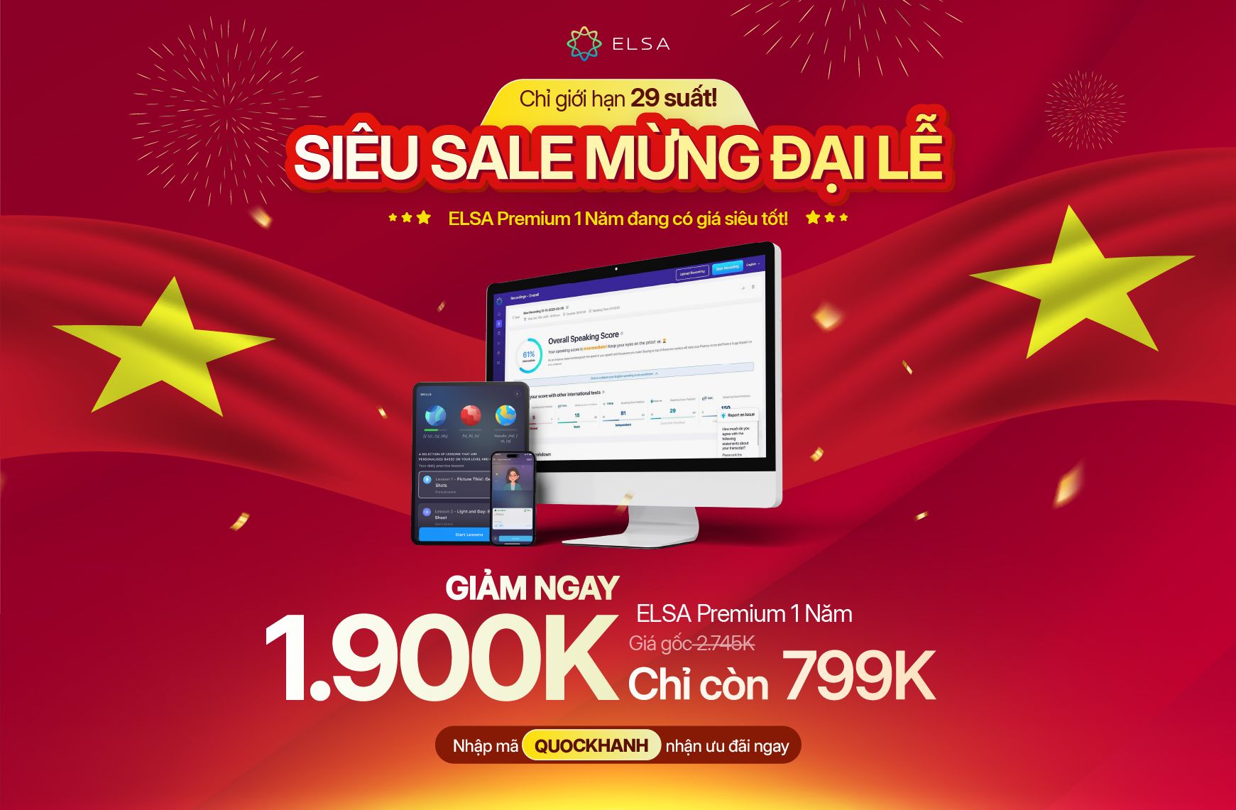 ELSA Premium 1 năm