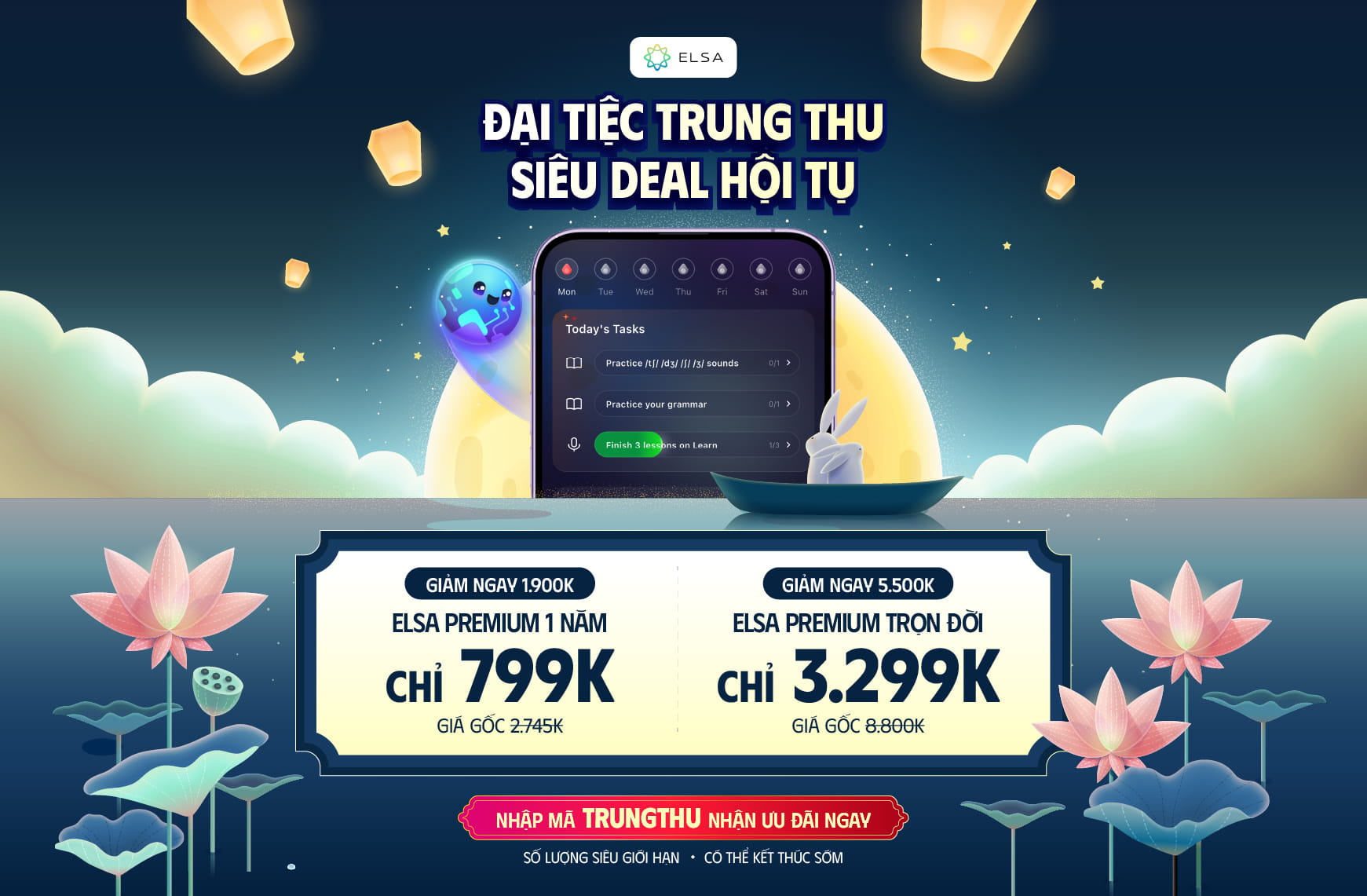 ELSA Premium trọn đời