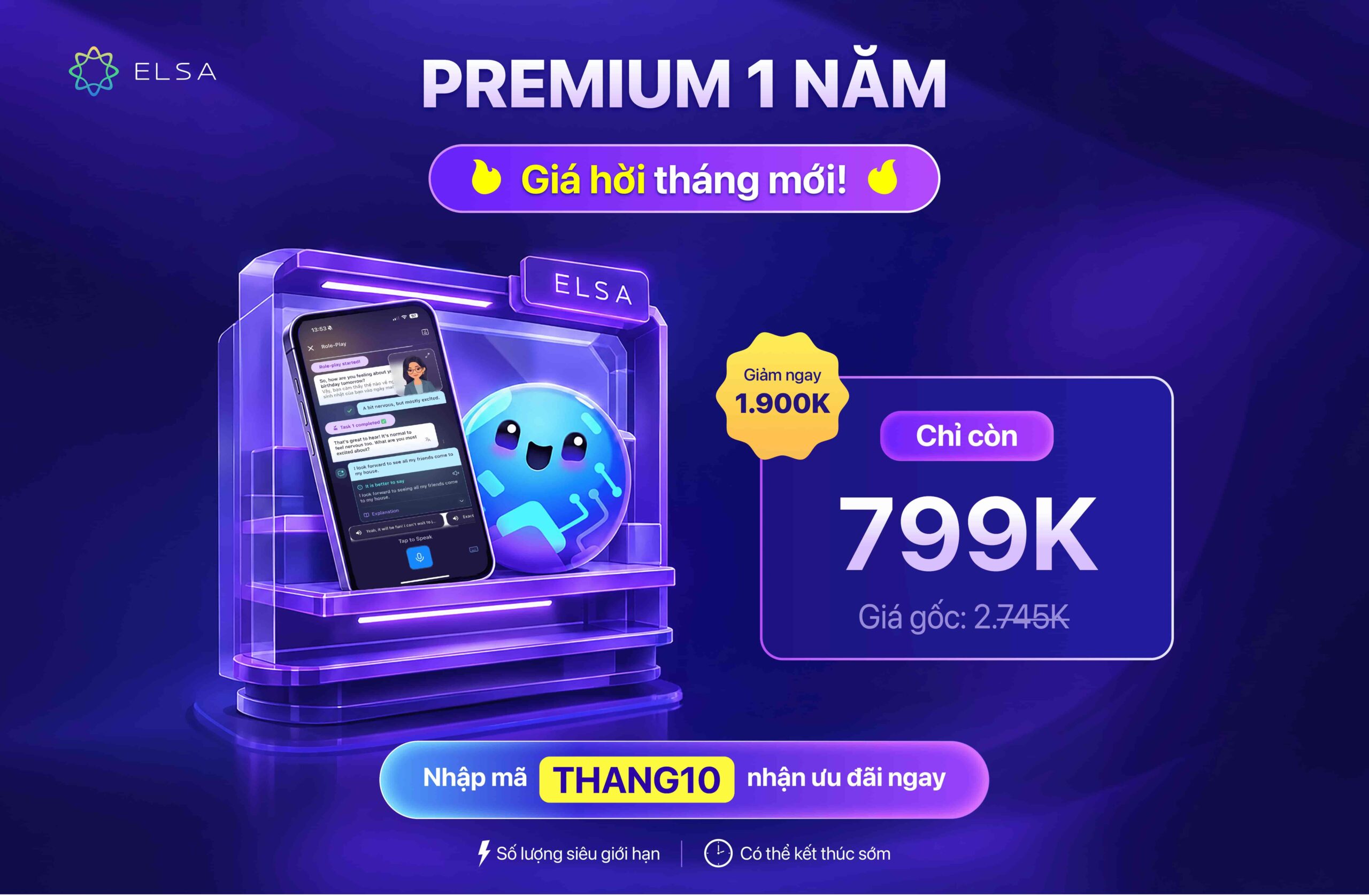 ELSA Premium 1 năm